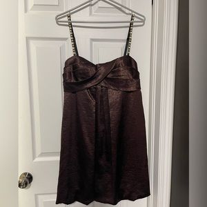 Laura Petite Bronze Cocktail Balloon/Bell Dress